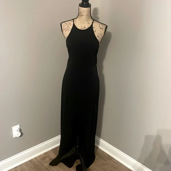 Express black halter dress small Express black halter dress small